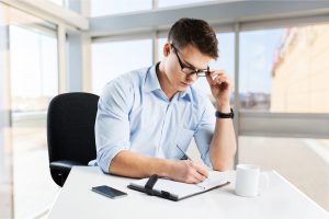 man with glasses